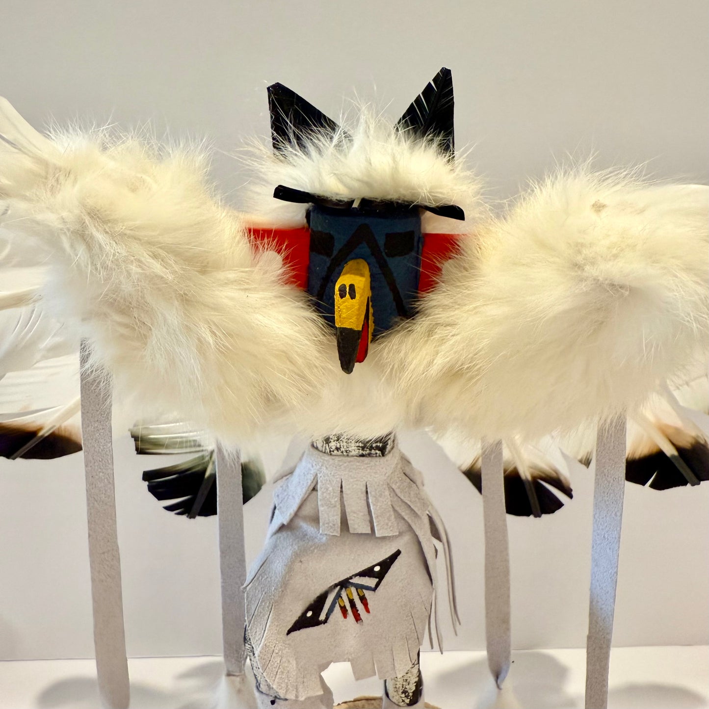Native American Navajo Eagle Kachina Doll / White A