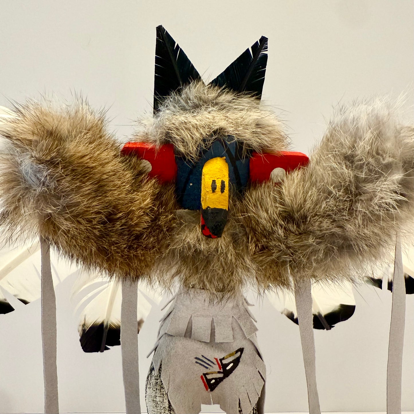 Native American Navajo Eagle Kachina Doll / White B