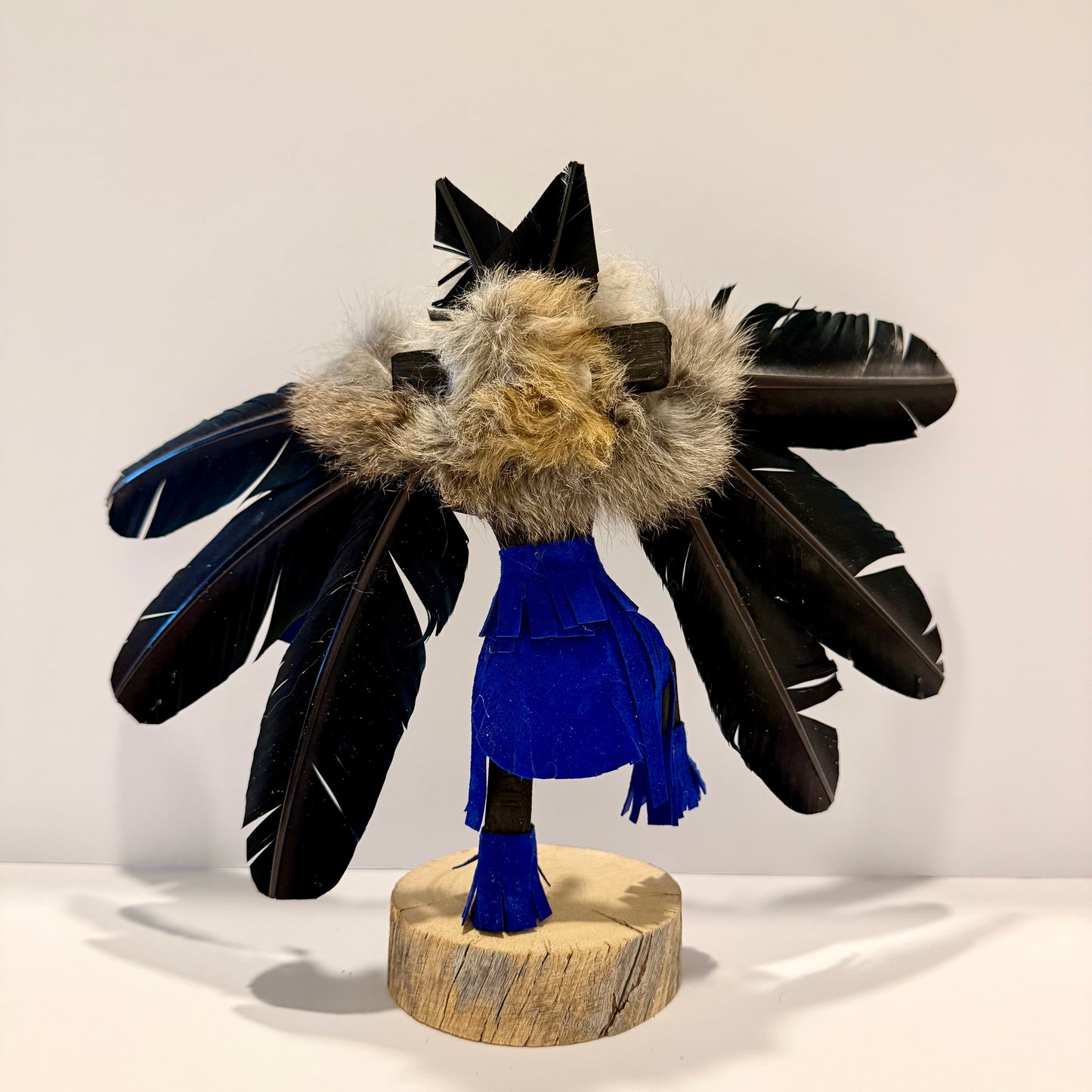 ネイティブアメリカンナバホ族 レイヴンカチーナドール / ブルー