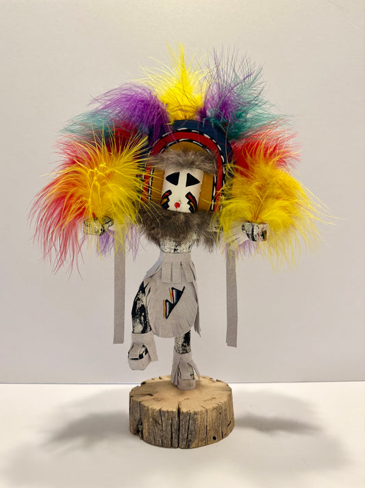 Native American Navajo Rainbow Kachina Doll / White A