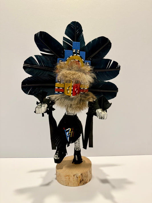 Native American Navajo Hemis Kachina Doll / Black B