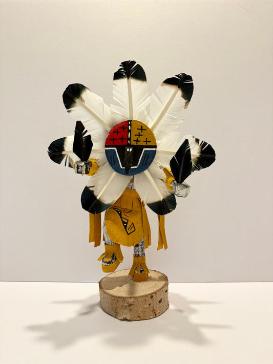 Native American Navajo Chief Kachina Doll / Gold