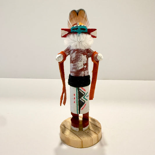 Native American Navajo Tiny Kachina Doll / Silent Warrior