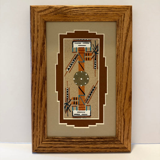 Navajo Sand Painting By Deborah Foster 9.5" x 6.5"