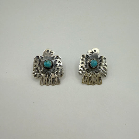 Turquoise Thunderbird Earrings
