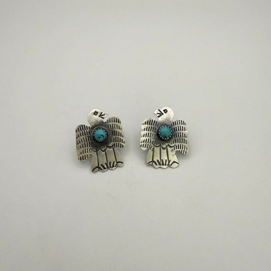Turquoise Thunderbird Earrings AB