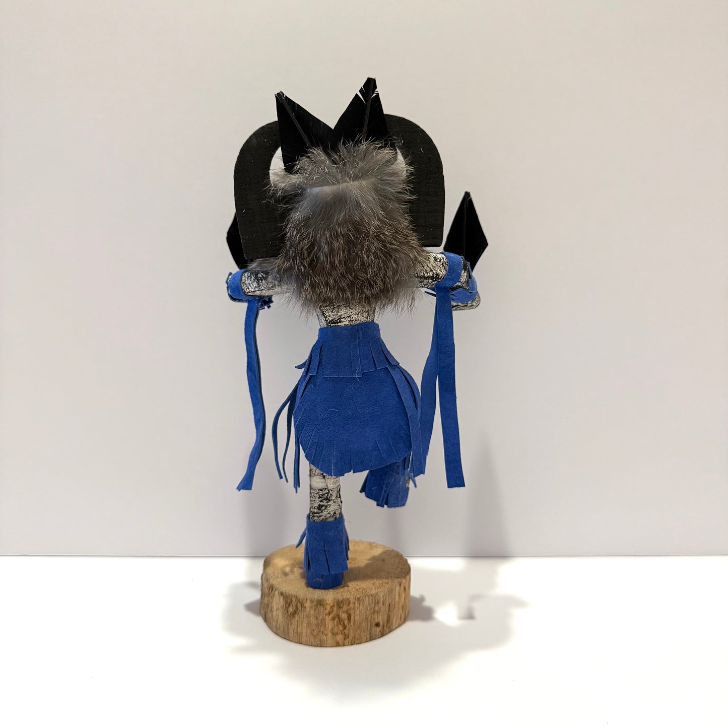 Native American Navajo Crow Mother Kachina Doll / Blue