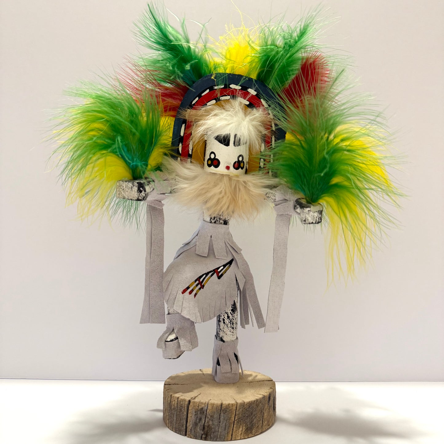 Native American Navajo Rainbow Kachina Doll / White