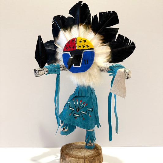 Native American Navajo Chief Kachina Doll / Turquoise