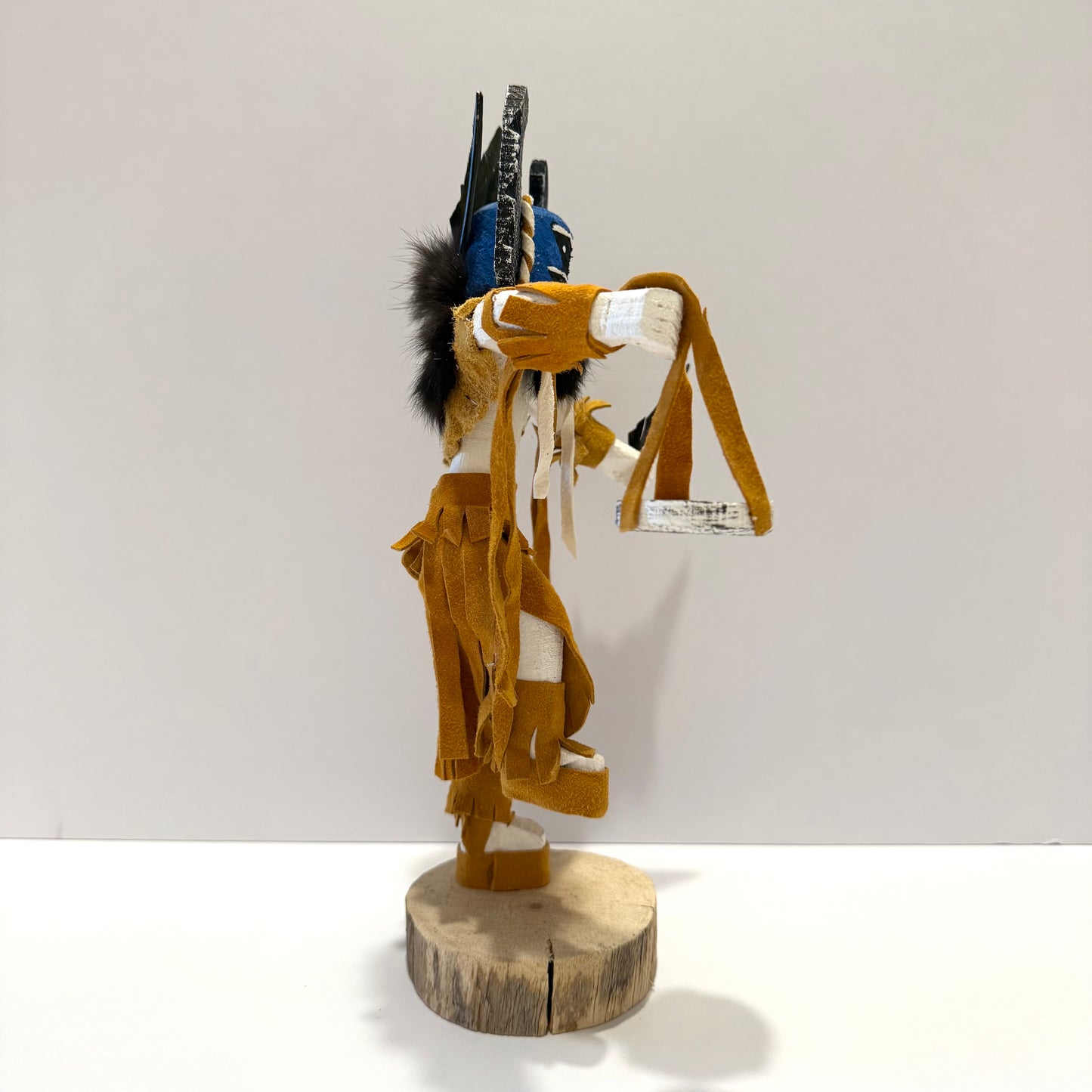 Native American Navajo Crow Mother Kachina Doll / Gold