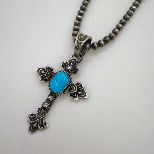 モレンシーターコイズクロスペンダントトップ