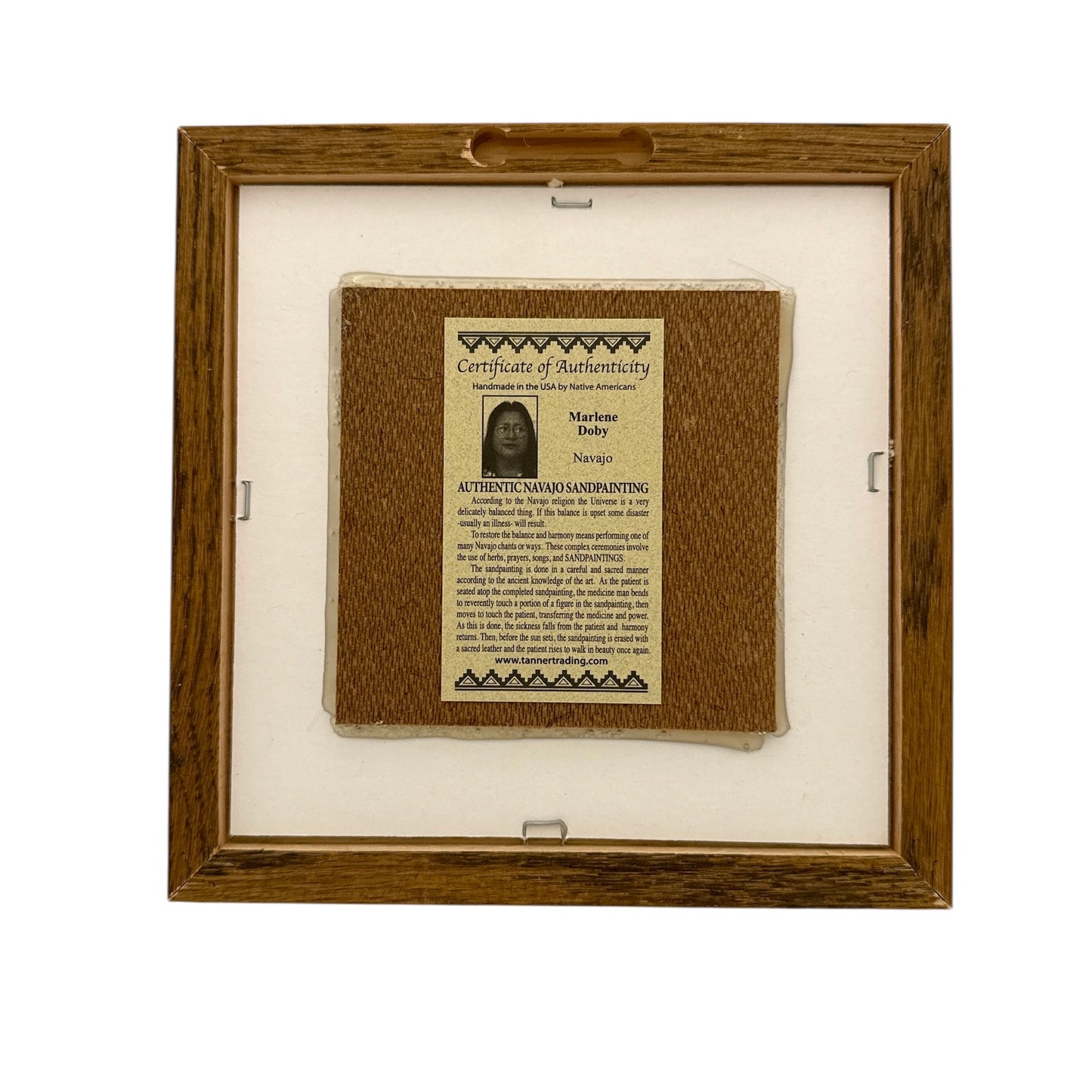 ナバホサンドペインティング 18cm x 18cm