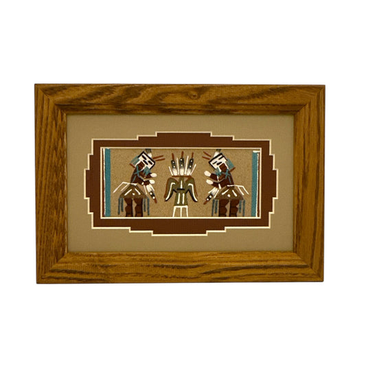 Navajo Sand Painting By Glen Nez 9.5" x 6.5"