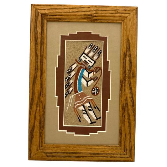 Navajo Sand Painting By Marlene Doby 9.5" x 6.5"