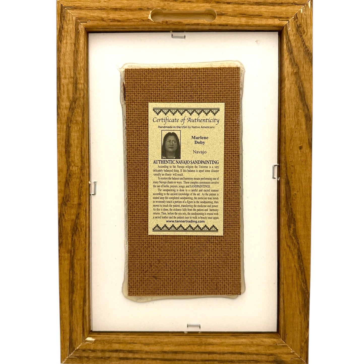 ナバホサンドペインティング 24 cm x 16.5 cm