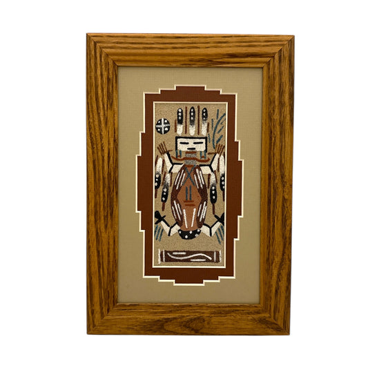 Navajo Sand Painting By Marlene Doby 9.5" x 6.5"