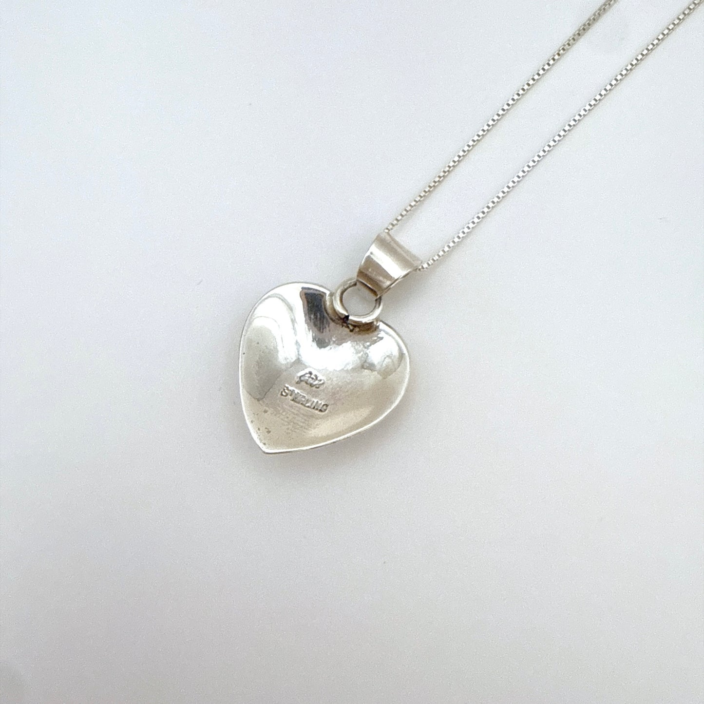 サンバーストハートペンダントネックレス – 45cmチェーン