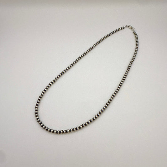 Round Navajo Pearls Necklace 4mm - 20"