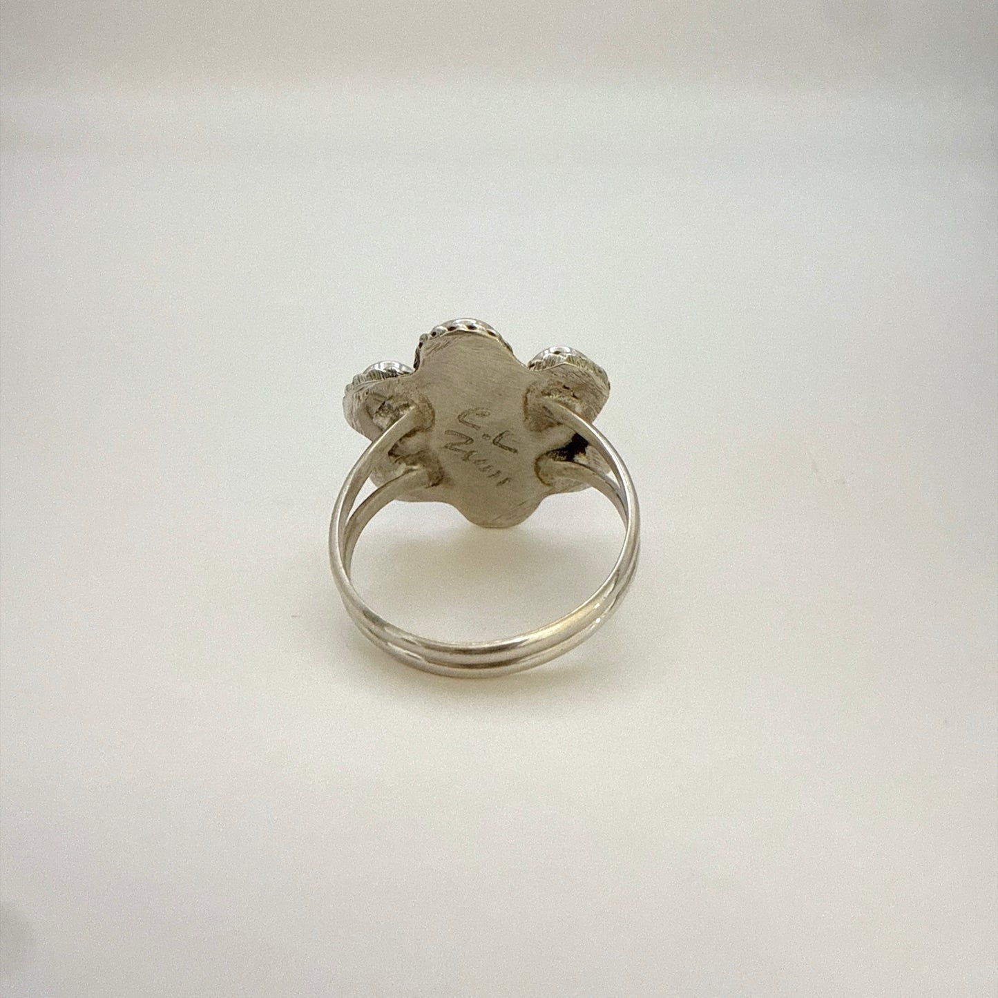 Turquoise Cluster Ring Size 8