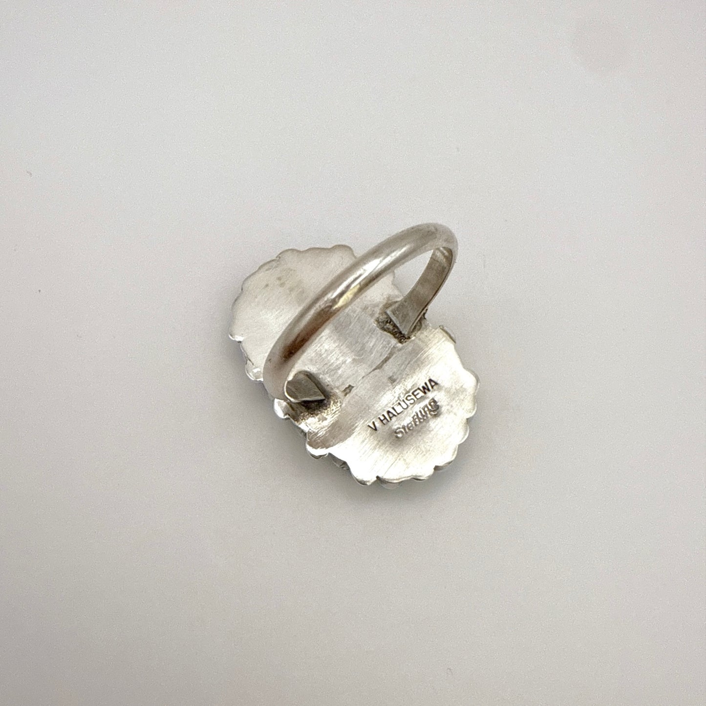 Needlepoint Turquoise Cluster Ring Size 9