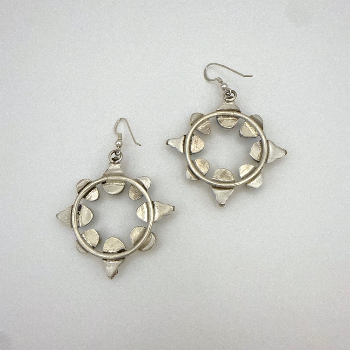 Turquoise Round Dangle Earrings By Geraldine James