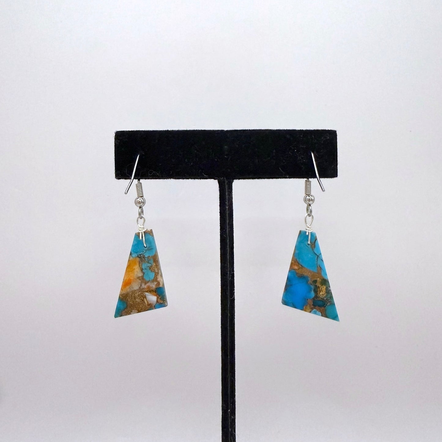Mojave Turquoise Slab Earrings