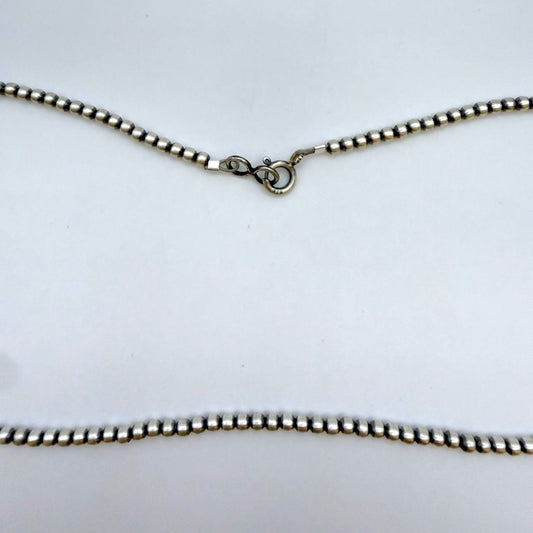 Round Navajo Pearls Necklace 3mm - 24"