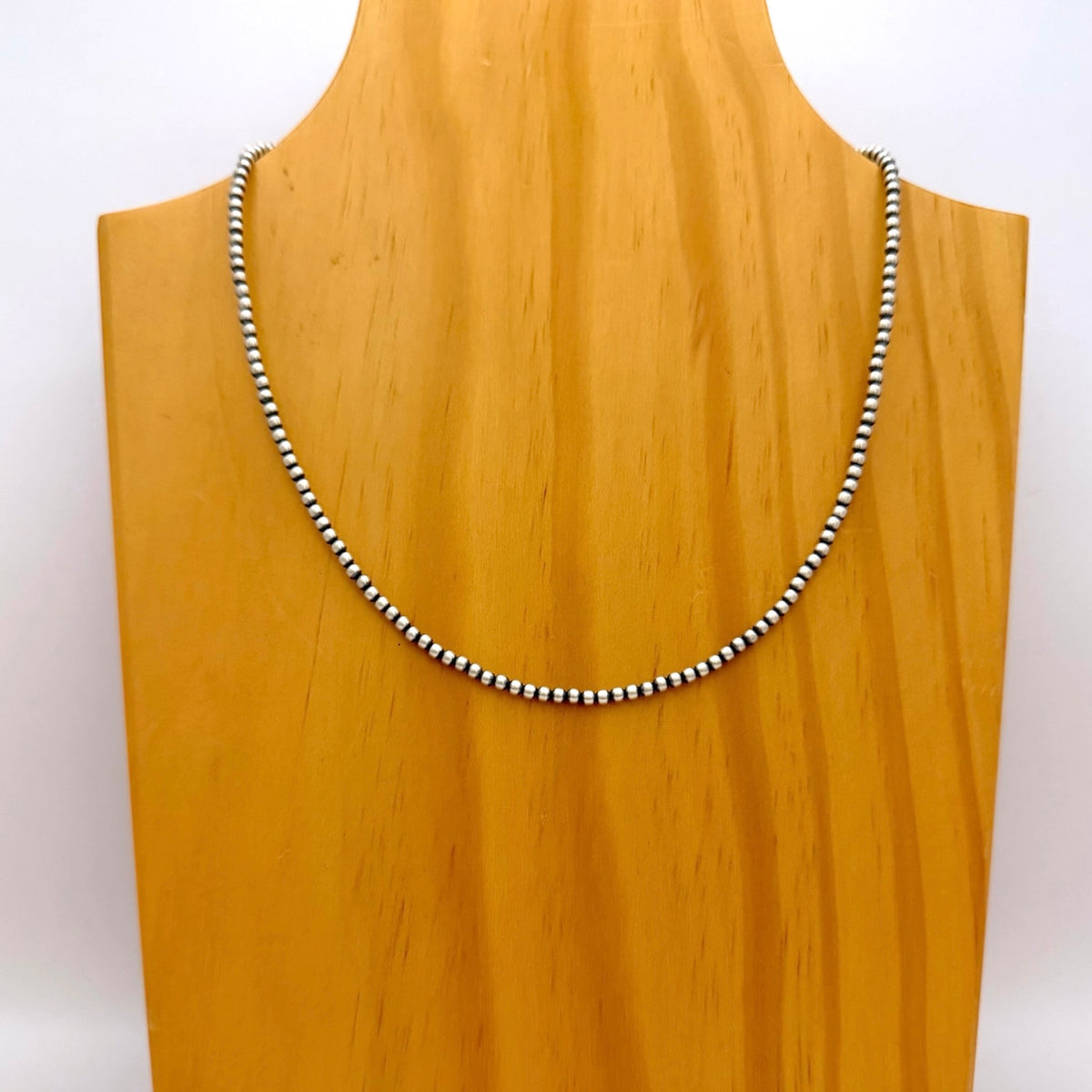 Round Navajo Pearls Necklace 3mm - 24"
