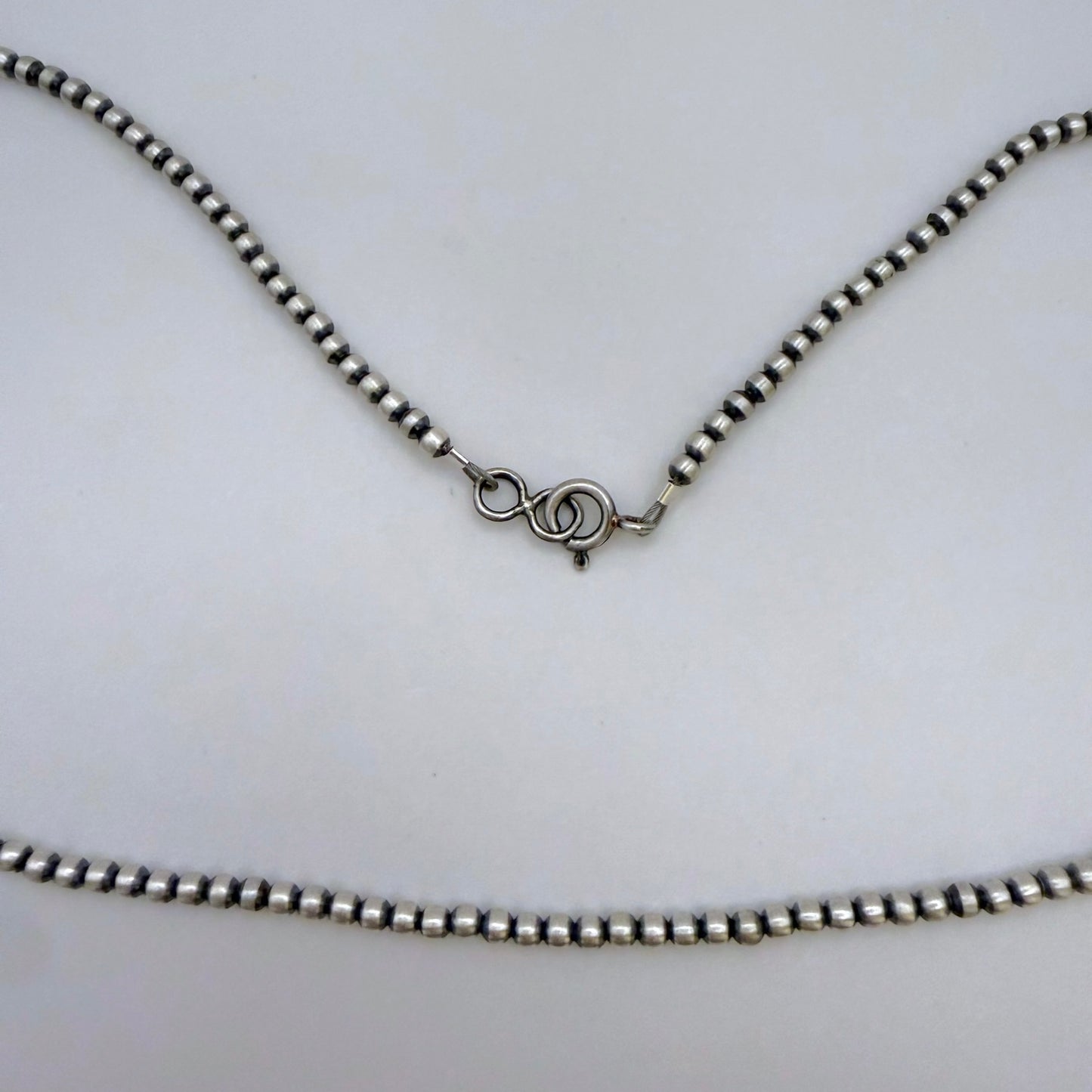 Round Navajo Pearls Necklace 3mm - 20"