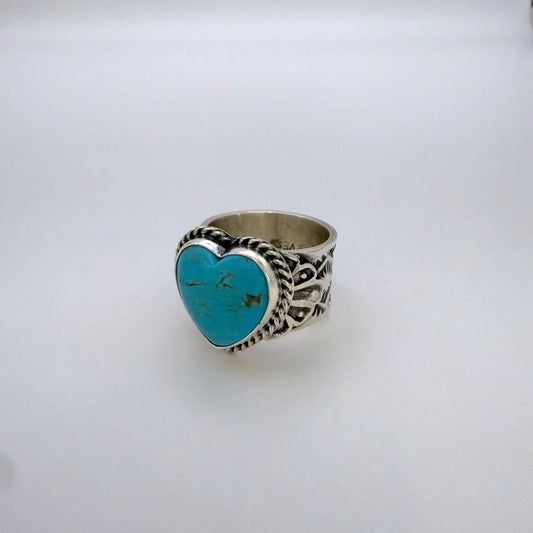 ターコイズハートリング By Sunshine Reeves サイズ16号