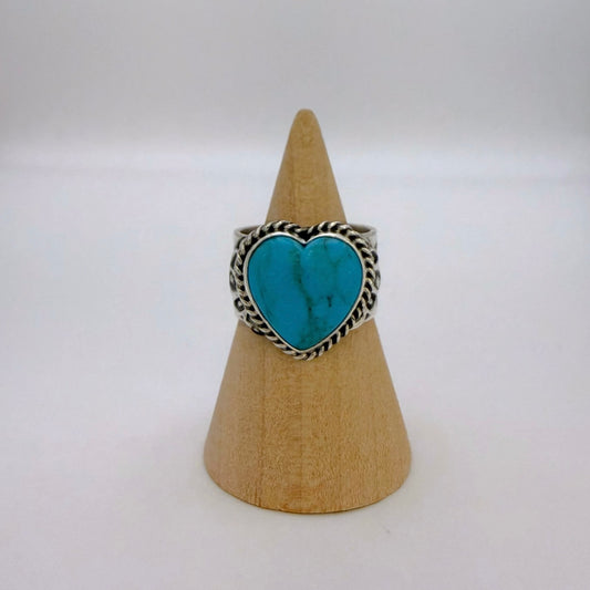 ターコイズハートリング By Sunshine Reeves サイズ18号