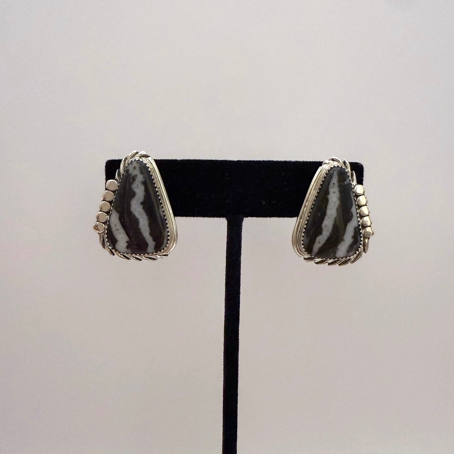 White Buffalo Stud Earrings