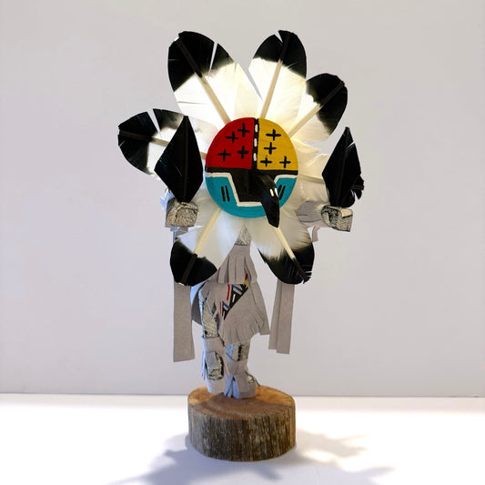 Native American Navajo Chief Kachina Doll / White