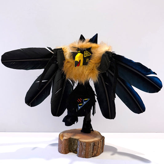 Native American Navajo Raven Kachina Doll / Black2