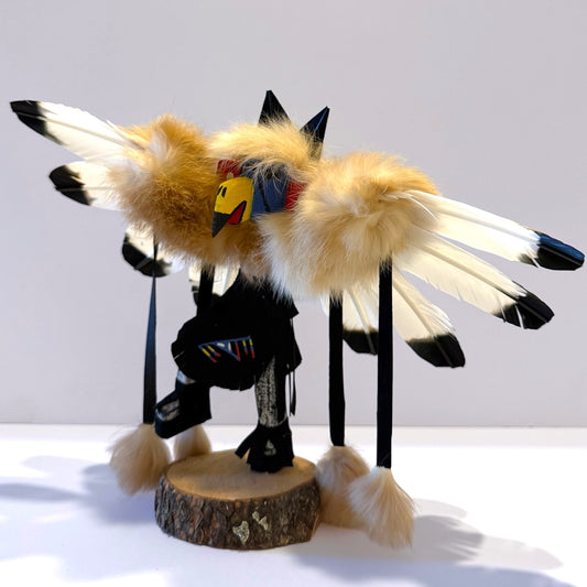 Native American Navajo Eagle Kachina Doll / Black