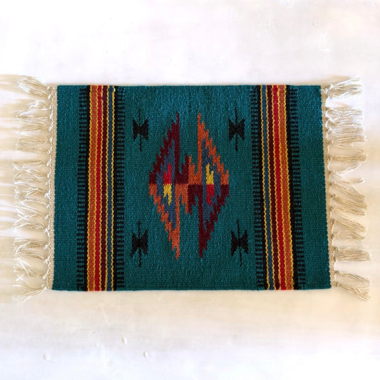 Hand Woven Southwestern Table Mat 16" x 21"