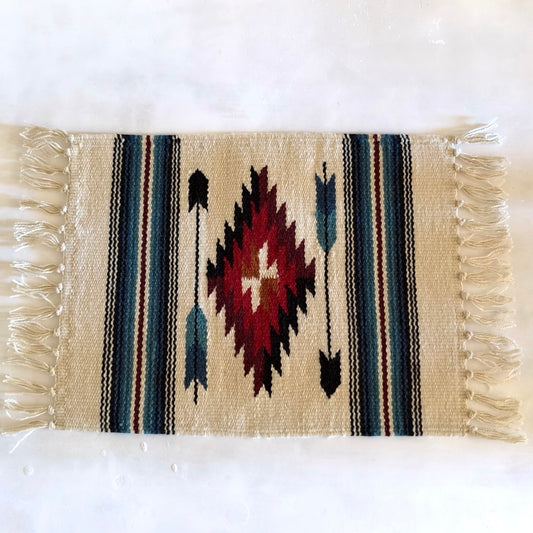 Hand Woven Southwestern Table Mat 16" x 21"