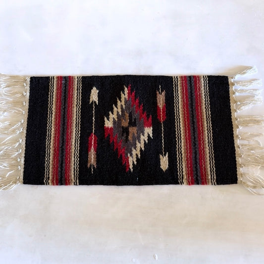 Hand Woven Southwestern Table Mat 11" x 21"