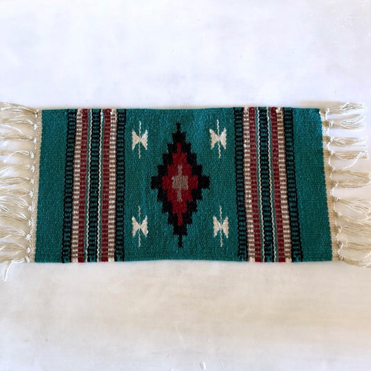 Hand Woven Southwestern Table Mat 11" x 21"