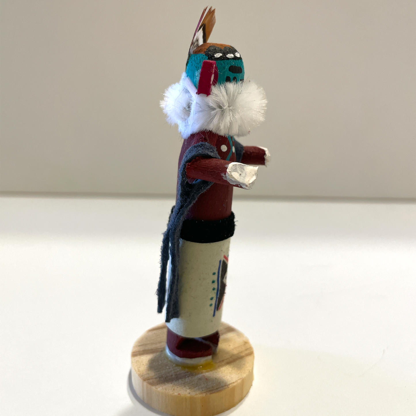 ネイティブアメリカンナバホ族 タイニーカチーナドール Mustard Green I