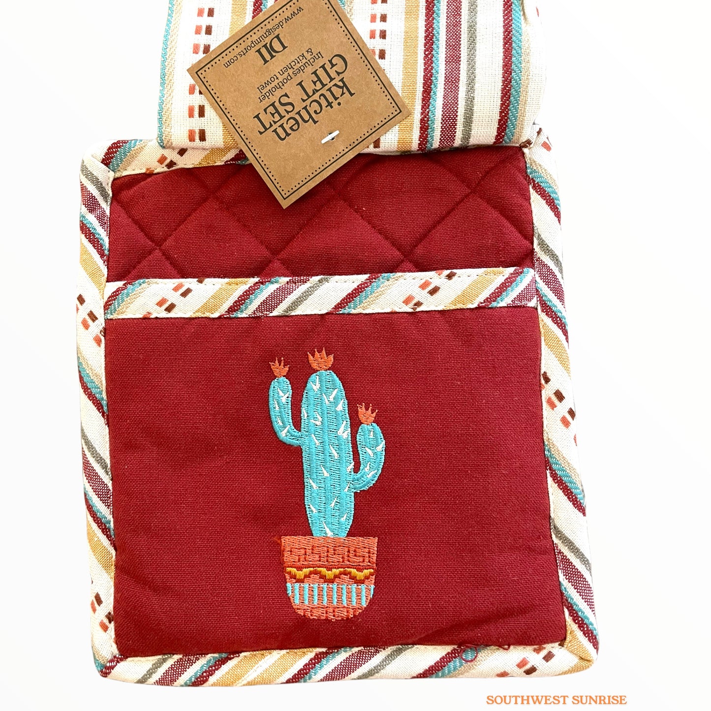 サウスウエストサボテン鍋つかみ&タオルセット