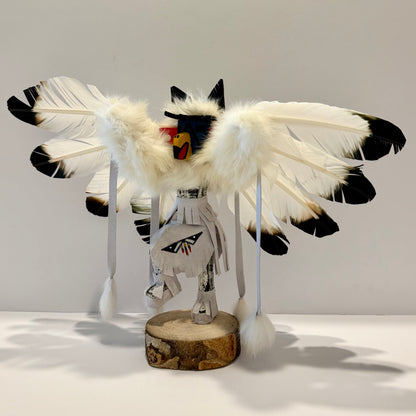 Native American Navajo Eagle Kachina Doll / White A