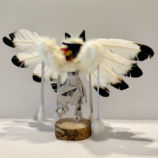 Native American Navajo Eagle Kachina Doll / White A