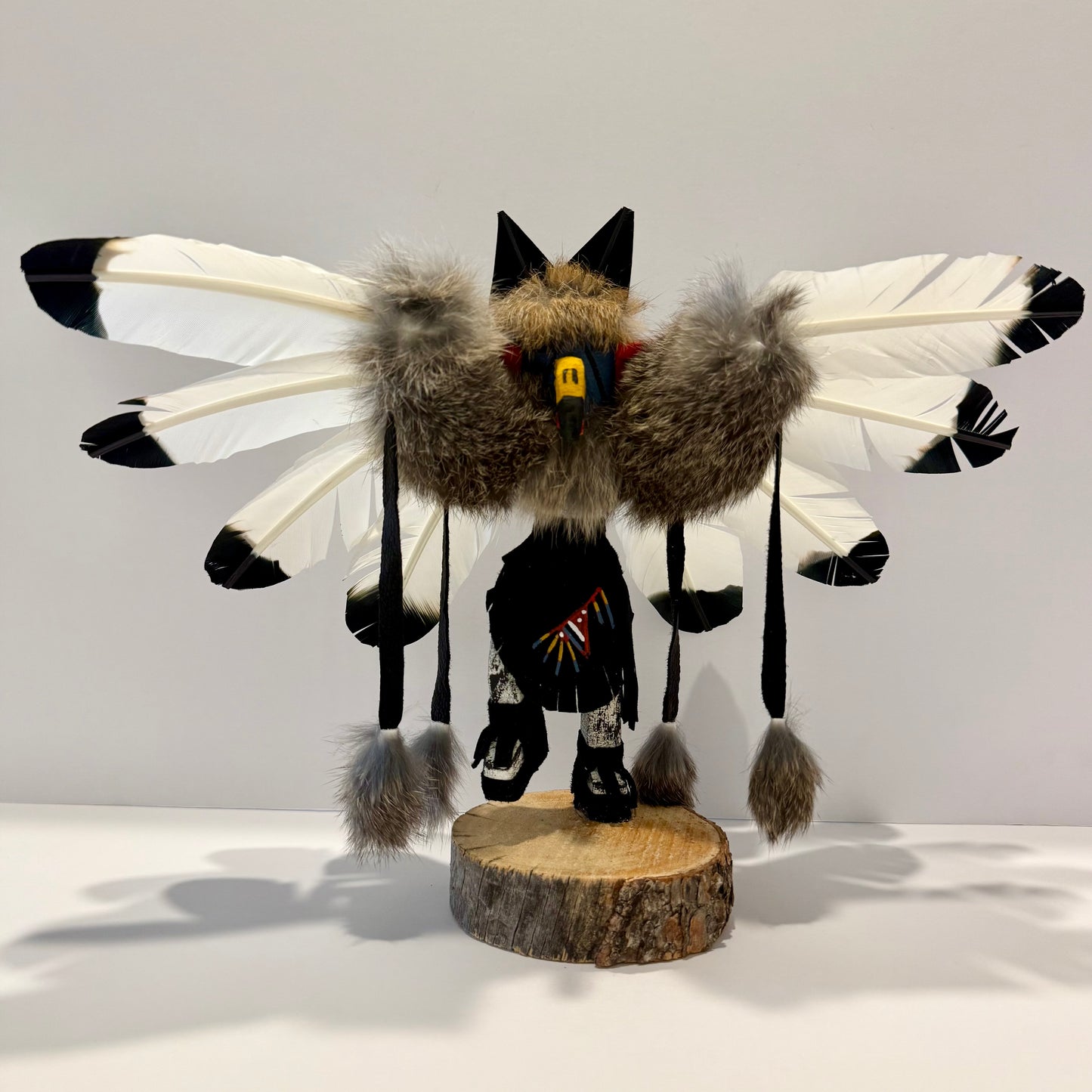 Native American Navajo Eagle Kachina Doll / Black A