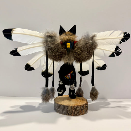 Native American Navajo Eagle Kachina Doll / Black A