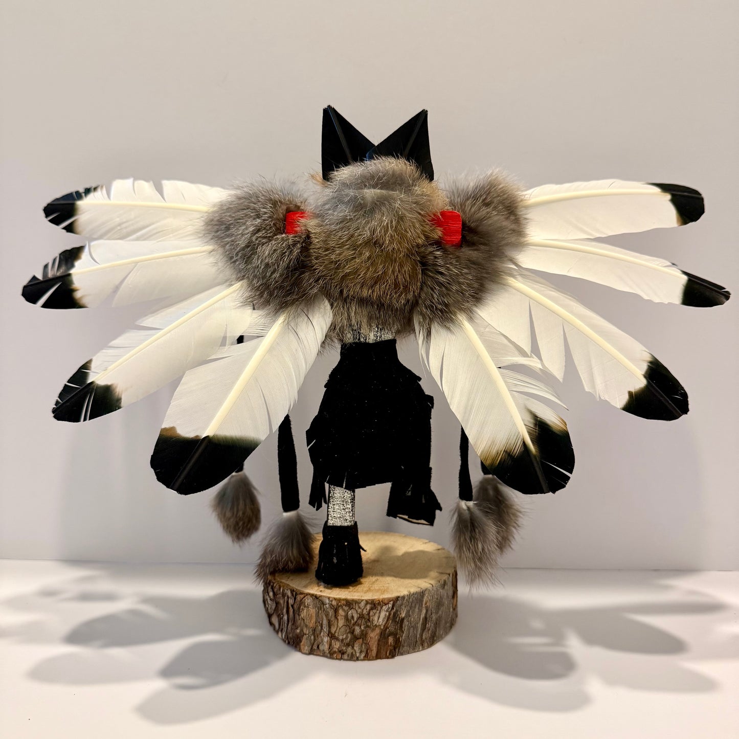 Native American Navajo Eagle Kachina Doll / Black A