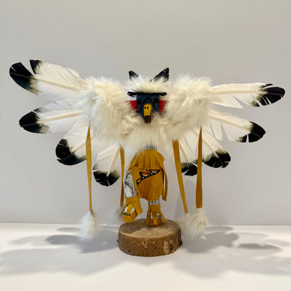 Native American Navajo Eagle Kachina Doll / Gold