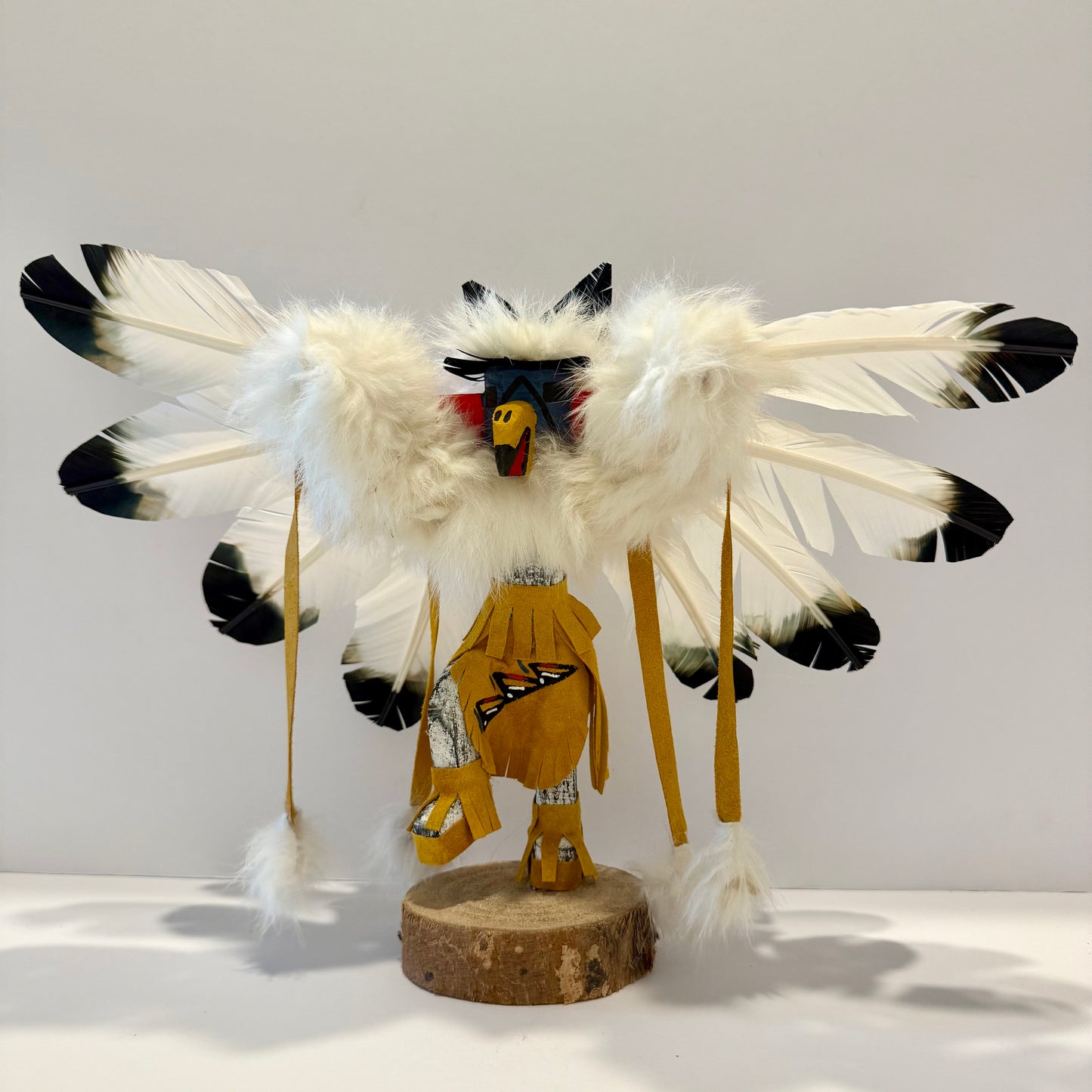 Native American Navajo Eagle Kachina Doll / Gold