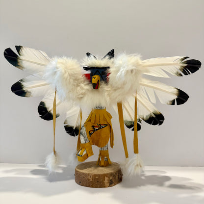 Native American Navajo Eagle Kachina Doll / Gold