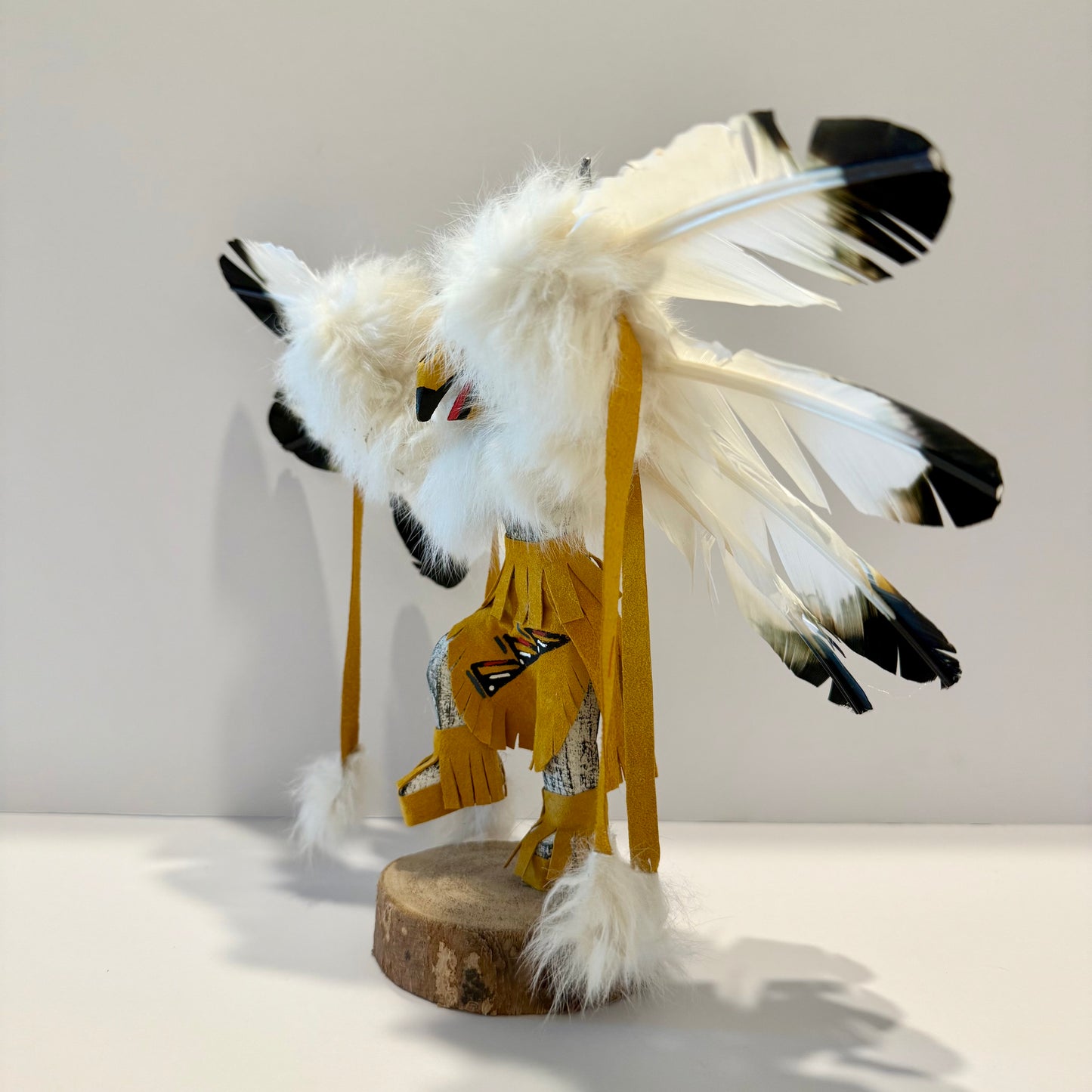 Native American Navajo Eagle Kachina Doll / Gold